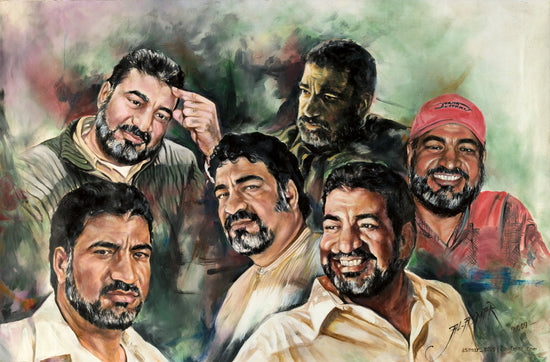 Oil Painting on Canvas of "Sayed Badreya" 54"x36" CANVAS ONLY